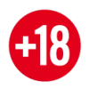 Logotipo Más 18 sobre protección de menores frente al juego
